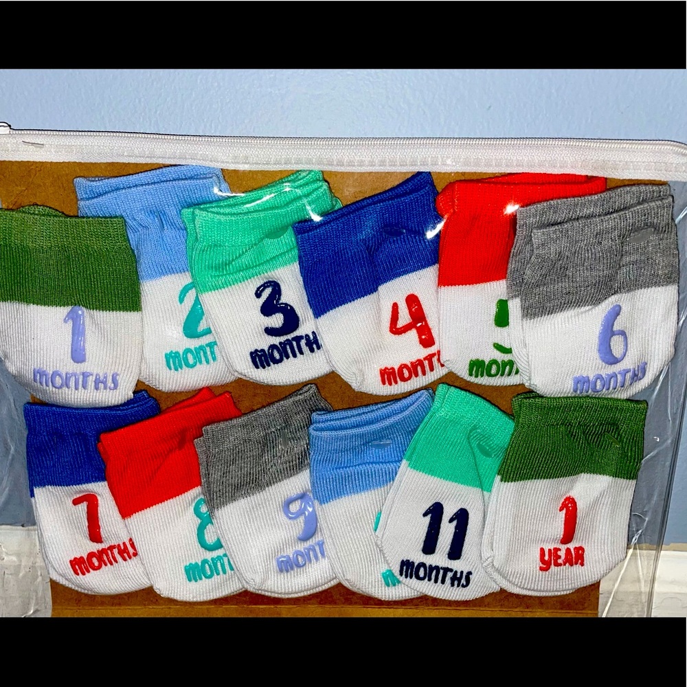 Infant Ankle Socks for every month up to 1 year!!
